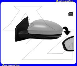 RENAULT MEGANE 4 2016.03. -2020.09 Visszapillantó tükör bal, elektromos, fűthető-aszférikus tükörlappal, fényezhető borítással, irányjelzővel "7 PIN" V4407807