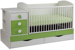 Bebe Design Patut copii transformabil Silence Alb-Verde - caruciorcopii - 1 640,00 RON
