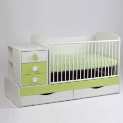 Bebe Design Patut copii transformabil Silence Alb-Verde deschis Bebe Design - caruciorcopii - 1 640,00 RON