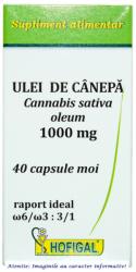 Hofigal Ulei de Canepa 1000 mg 40 capsule Hofigal