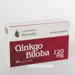 Laboratoarele Remedia Ginkgo Biloba 120 mg 30 capsule Laboratoarele Remedia