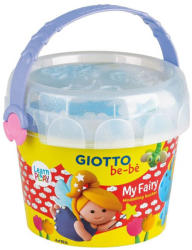 GIOTTO Kit plastilina moale, 10 culori/set si 6 accesorii modelaj GIOTTO Be-be My Fairy, 500 g