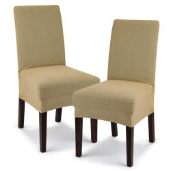 4Home Husă multielastică 4Home Comfort pentru scaun, be j, 40 - 50 cm, set 2 buc