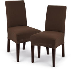 4Home Husă multielastică 4Home Comfort pentru scaun, maro, 40 - 50 cm, set 2 buc