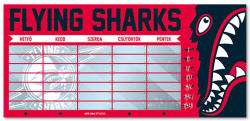 Ars Una Flying Sharks kétoldalas órarend (50490011) - jatekshop