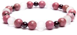  Új ötletek, energetizál - Rodonit, hegyikristály, gránát karkötő