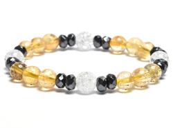  Kreativitás, nagyobb önbizalom - Citrin, hematit karkötő