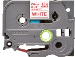 Brother TZe-252 laminált P-touch szalag (24mm) Red on White - 8m TZE252 (TZE252)