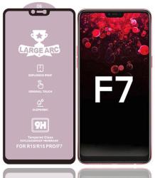 Temp-glass631969 Oppo F7 Karcálló, ütésálló kijelzővédő üvegfólia, 9H tempered glass, törlőkendővel (Temp-glass631969)