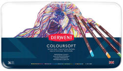 Derwent Creioane colorate DERWENT Coloursoft, 36 culori/cutie