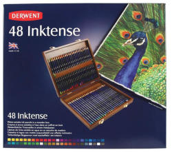  Creioane colorate acuarela DERWENT Inktense, 48 culori/cutie