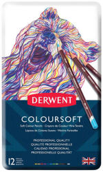 Derwent Creioane colorate DERWENT Coloursoft, 12 culori/cutie