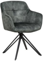 LuxD Stílusos szék Natasha sötétzöld bársony