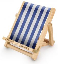 Bookchair Suport de carte, cititor și tabletă Deckchair Bookchair Medium Stripy Blue