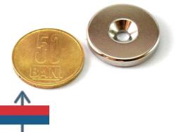 Magneo Smart Magnet neodim inel D 25 x H 4 mm - oală fără carcasă