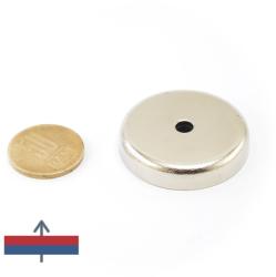 Magneo Smart Magnet ferită oală D 40 mm cu gaură cu șanfren