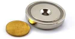 Magneo Smart Magnet neodim oală D 42 mm cu gaură și șanfren