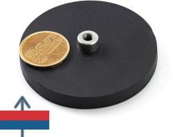 Magneo Smart Magnet neodim oală D 66 mm cauciucat cu gât filet interior