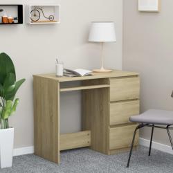 vidaXL Birou, stejar Sonoma, 90 x 45 x 76 cm, PAL (801376)