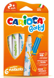 CARIOCA Carioca: Színes bébi filctoll 6db-os szett kimosható (42813)