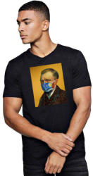 THEICONIC Tricou barbati negru - Van Gogh in Pandemie