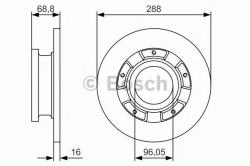 Bosch Disc frana FORD TRANSIT platou / sasiu (2013 - 2016) BOSCH 0 986 479 A50