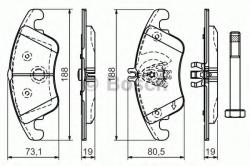 Bosch Set placute frana, frana disc MERCEDES C-CLASS T-Model (S204) (2007 - 2014) BOSCH 0 986 494 263