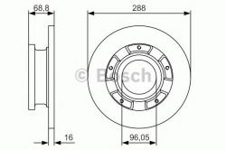 Bosch Disc frana FORD TOURNEO CUSTOM bus (2012 - 2016) BOSCH 0 986 479 A50