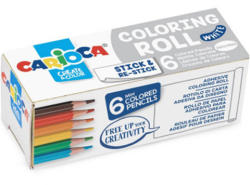 CARIOCA Öntapadós mini színezőhenger 6db mini ceruzával - Carioca (42983) - jatekshop