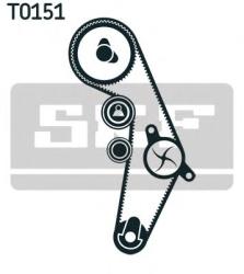 SKF Set pompa apa + curea dintata AUDI A4 (8EC, B7) (2004 - 2008) SKF VKMC 01918-2