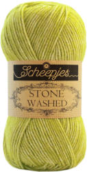 Scheepjes Stone Washed 827 Peridot - sárgás-zöld pamut keverék fonal