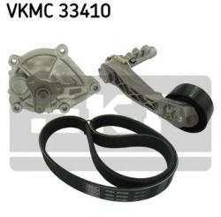 SKF Pompa apa + Set curea transmisie cu caneluri PEUGEOT PARTNER (2008 - 2016) SKF VKMC 33410