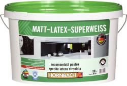 Hornbach Vopsea pe bază de latex cu aspect mătăsos Matt-Latex-Superweiss albă 10 l