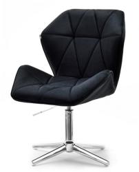 Vox bútor VELO 2 forgófotel, fekete velvet-króm
