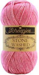 Scheepjes Stone Washed 836 Tourmaline - rózsaszín pamut keverék fonal