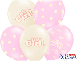 Belbal It's a girl, latex lufi, 30 cm, 5 db/cs