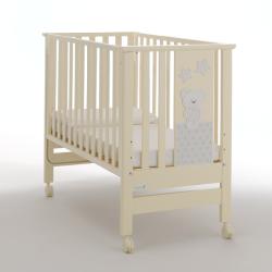 Azzurra Design Patut co-sleeping pentru bebeluși 3in1 Contact Light cu salteluta inclusa & suport antireflux Kit lumini led Natural