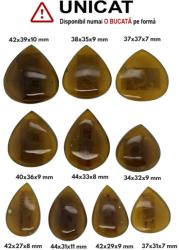 Cabochon Obsidian Lacrima Apasului Forma de Picatura - 34-44 x 15-39 x 7-10 mm - 1 Buc