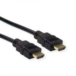 Roline Cablu HDMI High Speed cu Ethernet 4K30Hz TPE T-T 7.5m Negru, Roline 11.04. 5935 (11.04.5935-10)