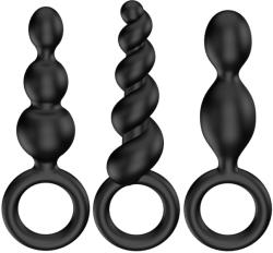 Satisfyer Set 3 Dopuri Anale Satisfyer Silicone Black