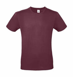 B and C Csomag akciós póló (minimum 3 db) Férfi rövid ujjú póló B&C #E150 T-Shirt -S, Burgundi vörös