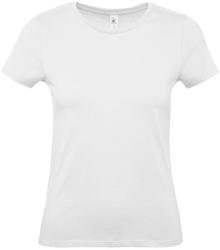 B and C Csomag akciós póló (minimum 3 db) Női rövid ujjú póló B&C #E150 /women T-Shirt -3XL, Fehér