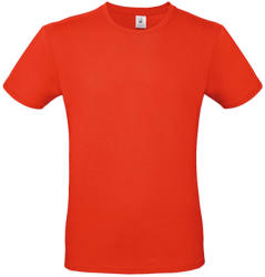 B and C Csomag akciós póló (minimum 3 db) Férfi rövid ujjú póló B&C #E150 T-Shirt -XS, Tűzpiros