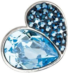 Swarovski elements argint pandantiv inimă cu cristale Swarovski elements 34161.3 albastru