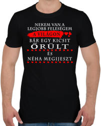 printfashion A legjobb feleségnek a világon - Férfi póló - Fekete (2637443)