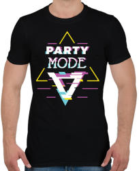 printfashion Party mood - Férfi póló - Fekete (2618841)