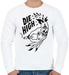 printfashion Die High 420 - Férfi pulóver - Fehér (2616190)