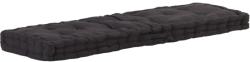 vidaXL Pernă podea canapea din paleți, negru, 120 x 40 x 7 cm, bumbac (48673)