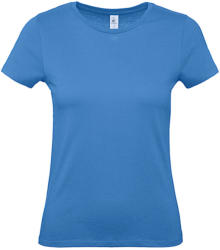B and C Női rövid ujjú póló B&C #E150 /women T-Shirt -2XL, Azur kék