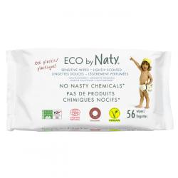 ECO by Naty Naty Naty baba törlőkendő - enyhén illatosított, 56db